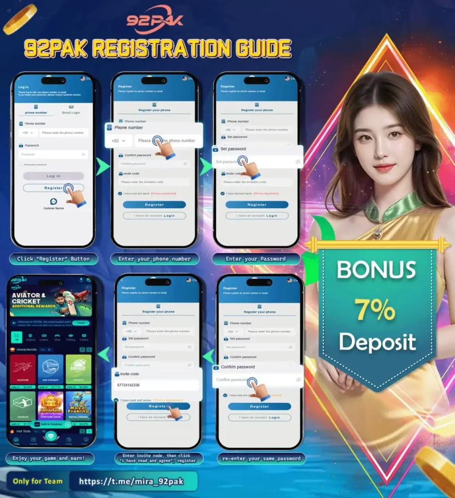 92 Pak registration